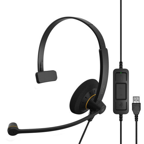 EPOS Sennheiser SC30 USB Monaural Microsoft Lync Headset - Black