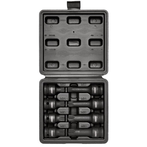 Draper Draper 49460 1/2" Square Drive Tamper Proof Impact Spline Socket Set (8 Piece) 1