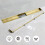 SaniteModar 80 cm Gold Linear Shower Drain, 2-in-1 Tile Insert Panel Shower Drain with Siphon 2