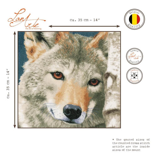 Vervaco Wolf, Aida, Multi, 19.6 x 1.4 x 1 cm 1