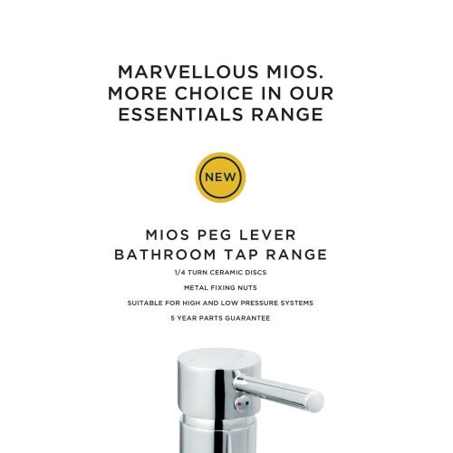 Bristan Bristan Essentials Mios Bathroom Taps, Bath Filler 2