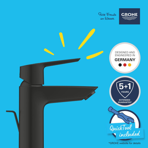 Grohe GROHE Start QuickFix - Basin Mixer Tap with Pop-Up Waste Set 1
