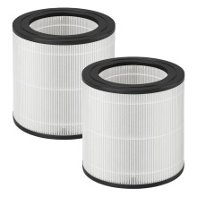 FY0611 Replacement Filter Compatible with Philips 600 Series AC0650/10 AC0651/10 Air Purifier True HEPA Filter FY0611/30, 2 Pack