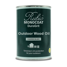Rubio Monocoat DuroGrit Outdoor Wood Oil Charred Black 500ml, UV Protection