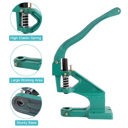 Rivet Press Machine, Eyelets and Punch Machine Hand Press Grommet and Rivet Machine Practical Multi Purpose Hole Punch Set 2