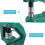 Rivet Press Machine, Eyelets and Punch Machine Hand Press Grommet and Rivet Machine Practical Multi Purpose Hole Punch Set 4