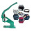 Rivet Press Machine, Eyelets and Punch Machine Hand Press Grommet and Rivet Machine Practical Multi Purpose Hole Punch Set 5