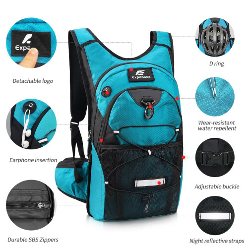 Expansea Hydration Backpack, Lightweight Insulation Hydration Pack with 3L Water Bladder 1