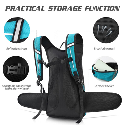 Expansea Hydration Backpack, Lightweight Insulation Hydration Pack with 3L Water Bladder 2