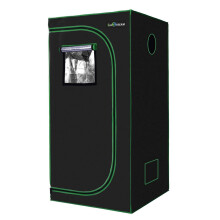 SunStream Grow Tent 80x80x160cm 600D Oxford Cloth High Reflective Mylar Lightproof Waterproof Hydroponic Grow Tents for Indoor Plants (80x80x160cm)
