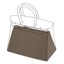DGAZ Silk Bag Pillow Insert Shaper Fits Birkin 20/25/30/35/40, Silky Smooth Bag Insert, Luxury Handbag & Bag Shaper (BK35, Etoupe Grey)