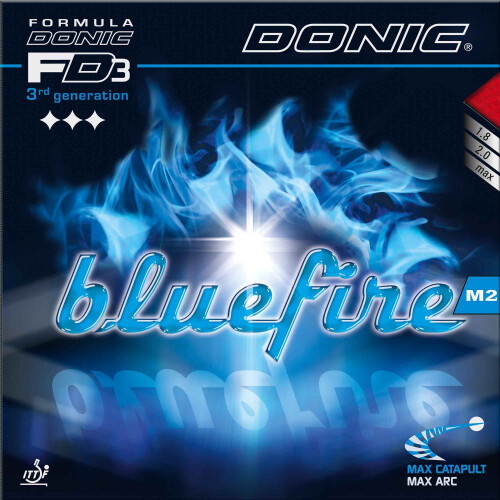 Donic Rubber Bluefire M2, options 1,8 mm, black