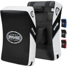 Farabi Kick Shield Strike Thai Pad Curved Large Boxing MMA Training x 1 unit (Black/White)
