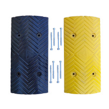 SNS SAFETY LTD RSB-210MBY Speed Hump Pair Black and Yellow Middle Parts 50x25x3.5cm