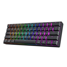 HK GAMING GK61 60% v3 | Hotswap Mechanical Gaming Keyboard | 61 Keys Multi Color RGB LED Backlit for PC/Mac Gamer | US Layout