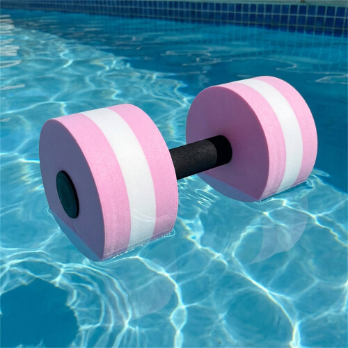 (Pink) Water Aerobics Dumbbell - Unisex EVA Float 1