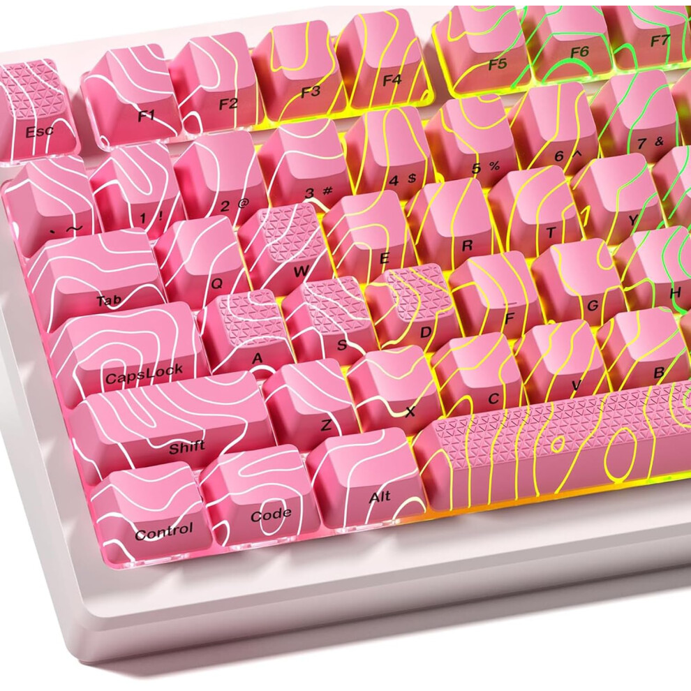 Photos - VoIP Phone Catekro Shine Through Keycaps with IMD Tech, OEM Profile Custom Keycaps, Keycap Set OEM Profile