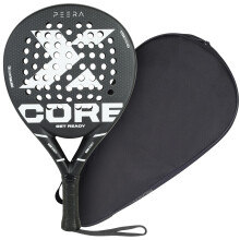 Full Carbon Fiber Padel Racket with Ultra Softa EVA Foam - Lightweight Paddle Racket with Perforated Grip - 38mm Carbon pala de Padel Racquet