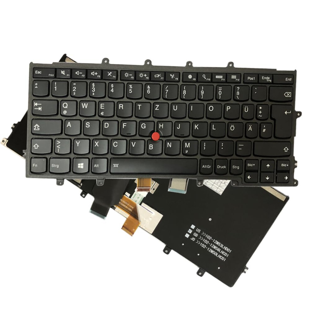 Hssdtech Backlit Keyboard (Layout German Gr) For Lenovo Thinkpad X240 X230s X240s X250 X250s X260 X270 Black 5051227872241