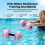 (Pink) Water Aerobics Dumbbell - Unisex EVA Float 7