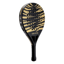 Solvenic Padel Racket – Premium Fiberglass Racket, Round Shape, 355–365g, 38mm, Balanced Control with EVA foam core, Beginner to Intermediate