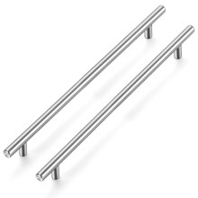 Ravinte Pack of 25 Silver Furniture Handles, T Bar Handles for Kitchen Cabinets, 256 mm, Hole Centre, Cabinet Handles