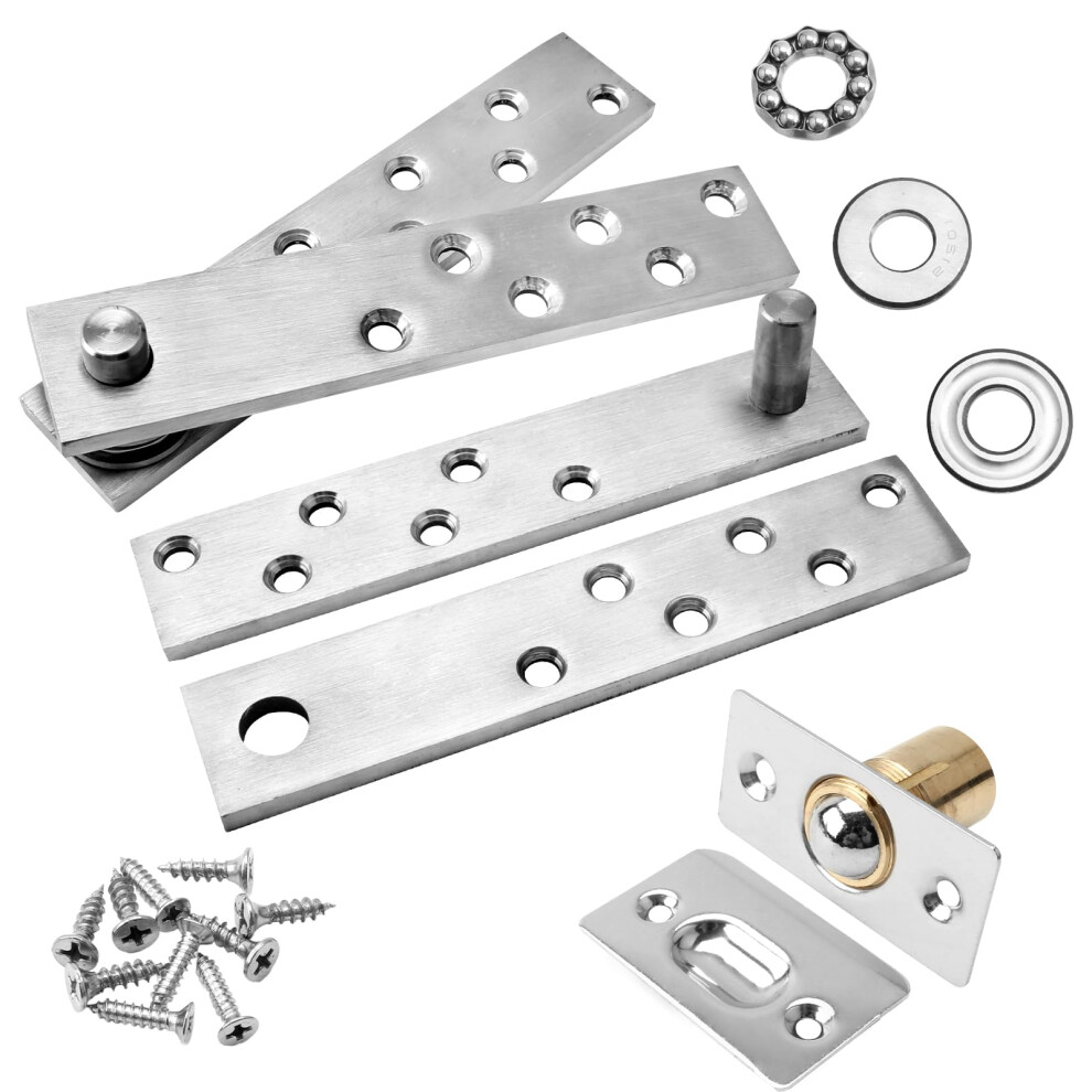 Tambee Hidden Door Hinge Pivot Door Hinge Hardware Heavy Duty Secret Door Hinges Hidden Bookcase Hinges Stainless Steel Invisible Hinge Hardware With 5051227858825