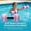 (Pink) Water Aerobics Dumbbell - Unisex EVA Float 9