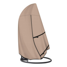 ULTCOVER Patio Hanging Egg Chair Cover - Waterproof Outdoor Single Seat Swing Egg Chair with Stand Cover 45W x 33D x 68H inches
