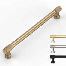 9BUILD 10 Pack Modern Bronze Cabinet Handles, 192MM Hole Centers, Round Pull Handles with Screws/Bolts, Bronze Finish, 100% Metal