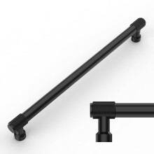 Amerdeco 10 Pack Matte Black Cabinet Pulls 254mm(10Inch) Hole Center Cabinet Hardware Kitchen Cabinet Handles for Bathroom Drawer Pulls Dresser Pulls