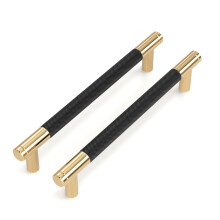 LONTAN 10 Pack Black Kitchen Cupboard Handles 160mm Black Cupboard Handles Aluminum Alloy Drawer Pulls for Wardrobe Cabinet Bathroom Drawer