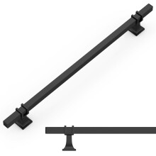 Amerdeco 10 Pack Matte Black Cabinet Pulls,10 Inch(254mm) Hole Center-Drawer Handles for Kitchen&Bathroom,AM034