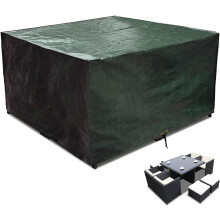 RICHIE Cube Garden Furniture - Waterproof, 135x135x71cm Outdoor Patio Rattan Cub