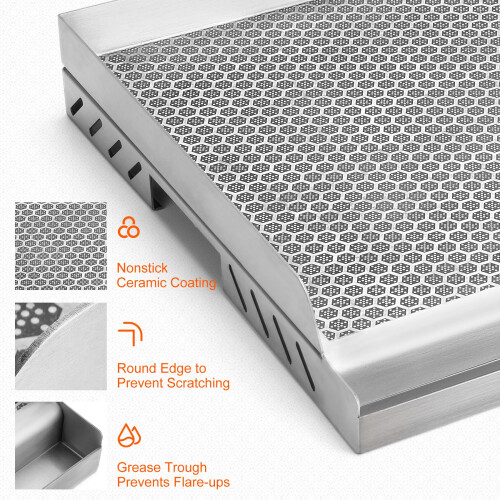 Onlyfire Non-Stick Honeycomb Coating Griddle Plancha 2