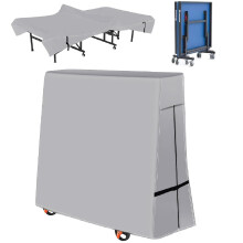 Waterproof Table Tennis Table Cover, 600D Ping Pong Table Protection Outdoor and Indoor, Universal Folding Ping Pong Table Cover -- 173x77/16x158cm