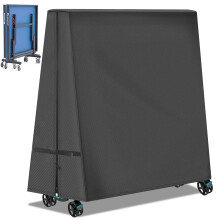 Outdoor Ping Pong Table Cover, 600D Waterproof Sunproof Indoor & Outdoor Fits Universal Folding Tables and Flat 9x5 FT Tables Tennis
