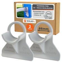 SOLIDfy - [2x] Pool Hose Holder 26 mm - 46 mm | Hose Holder for Intex, Bestway, Pike