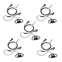 EARPIECEHUB - 5 X D Shape Overt Ear Hanger Earpiece Compatible with Motorola SL300 SL1600 SL2600 SL4000 SL4010