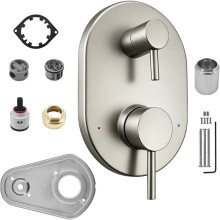 UT3290BN Brushed Nickel Shower Valve Trim Kit for Moen Align M-CORE 3-Series 2-Handle Shower Faucet Trim