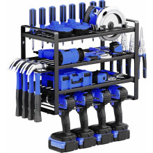Zhildmosin Power Tool Organizer Wall Mount - Heavy Duty Storage Rack for Cordless Drill, Special Shelves Designed for Screwdriver