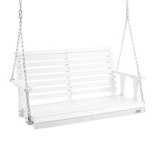 VEVOR Wooden Porch Swing 4 ft, Patio bench swing for Courtyard & Garden, Upgraded 880 lbs Strong Load Capacity