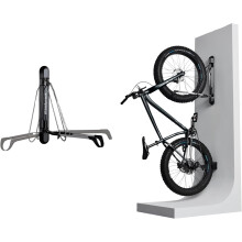 Steadyrack ProFlex Fat Bike Rack - Vertical Wall Mount Bike Storage for Home - Roll-In Roll-Out System - Space-Saving Pivot - Fits Fat, Plus