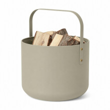 LIVLIG Firewood Basket Metal 28 L, Wood Basket for Firewood with Handle, Carry Basket, Firewood Basket, Firewood Basket, Fireplace Accessories