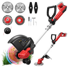 Cordless Trimmer Compatible with Milwaukee M18 18V Battery, 3 in 1 Grass Trimmer and Weed Wacker, Brushless Motor with 12000 RPM Cutting Φ6 Inch