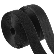 Double Sided Hook and Loop Self Adhesive Tape, 50mm x 25m Extra Strong Heavy Duty Sticky Back Fastening Tape for Picture Hanging, Curtains