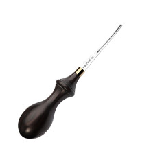WUTA DC53 Steel Leather Edge Beveller PRO -1 Pcs Ebony Handle Leatherworking Tools - Heavy Duty Beveller for Crafting