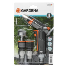 Gardena Premium Basic Equipment: Connection set with cleaning syringe, with connecting parts for 13 mm (1/2 inch) - and 15 mm (5/8 inch) - hoses