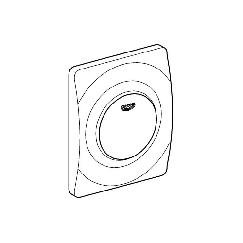 Grohe GROHE Surf Actuation Plate Alpine White 38808SH0 2
