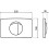 Sanit Button with Button Frame Start/Stop Alpine White 03.126.01.0000 2